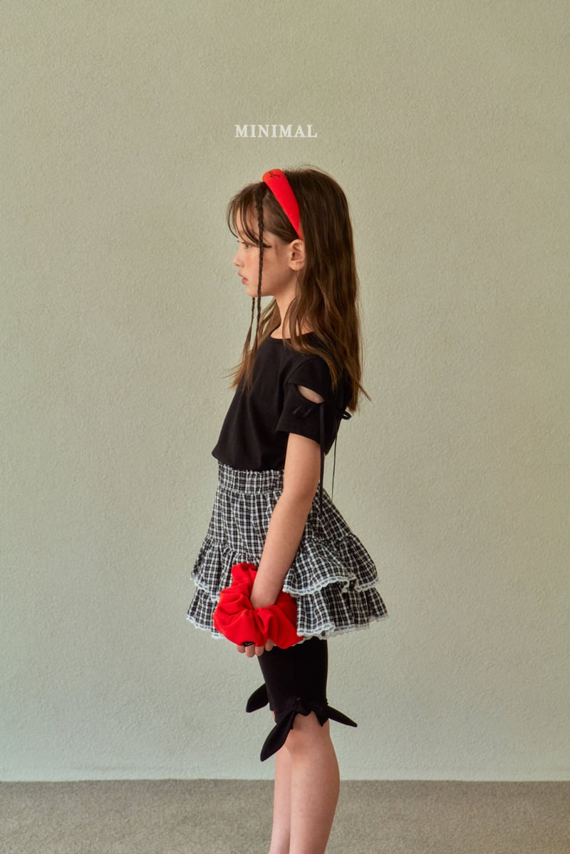Minimal - Korean Children Fashion - #littlefashionista - Ribbon Short Sleeve Tee - 3