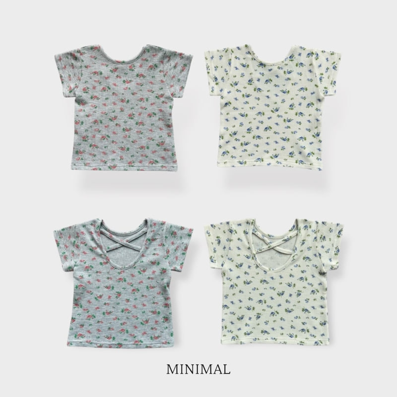 Minimal - Korean Children Fashion - #littlefashionista - X Flower Tee