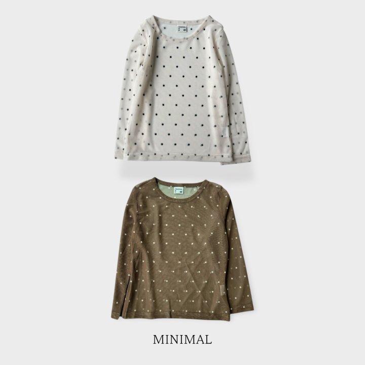 Minimal - Korean Children Fashion - #littlefashionista - Mesh Dot Long Sleeve Tee