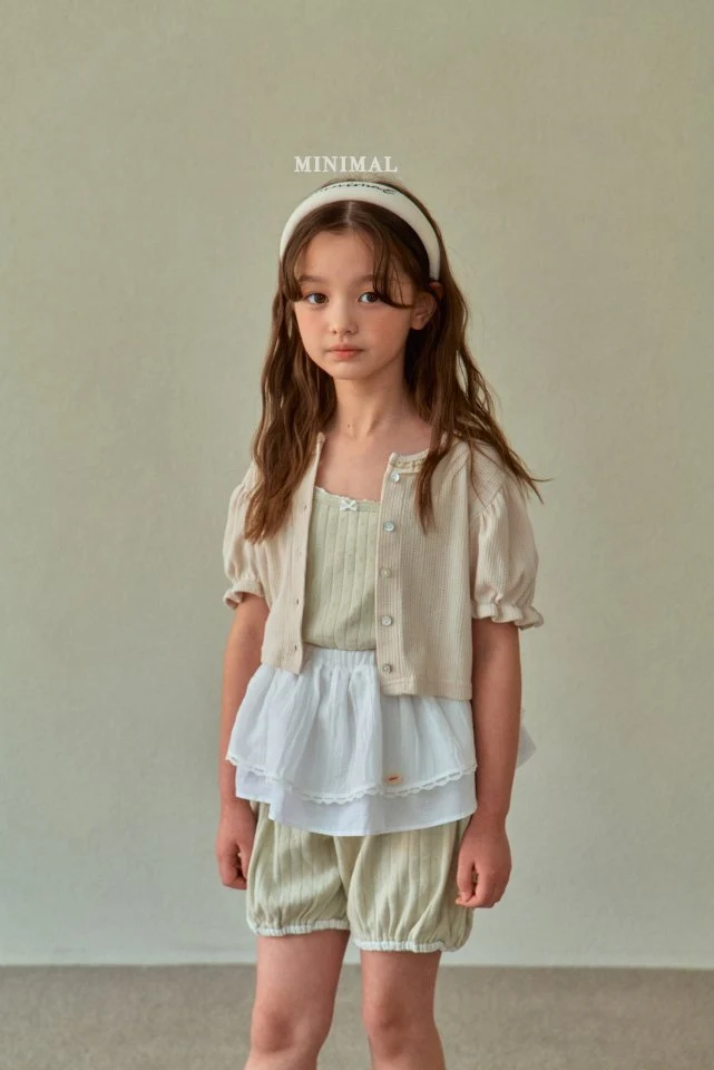 Minimal - Korean Children Fashion - #minifashionista - Eyelet Ribbon Sleeveless - 7
