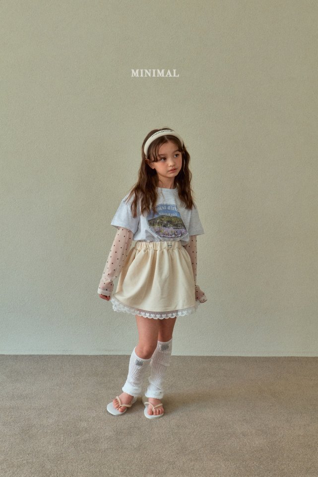 Minimal - Korean Children Fashion - #minifashionista - Mesh Dot Long Sleeve Tee - 3
