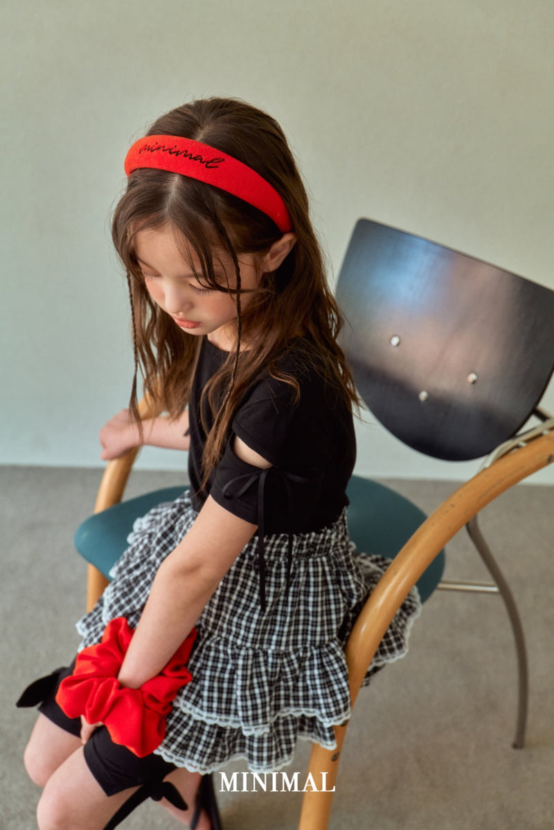 Minimal - Korean Children Fashion - #prettylittlegirls - Ribbon Short Sleeve Tee - 6