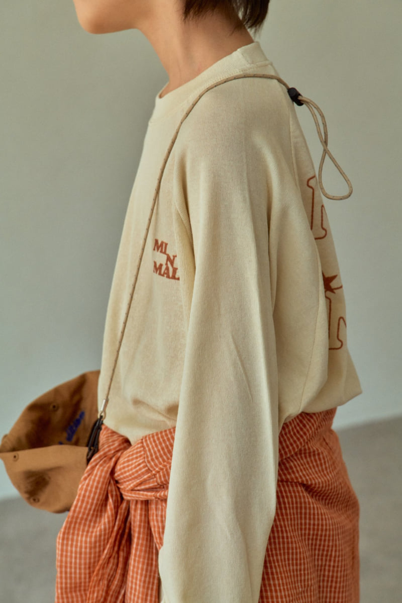Minimal - Korean Children Fashion - #prettylittlegirls - Logo Long Sleeve Tee - 8