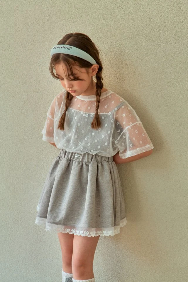 Minimal - Korean Children Fashion - #prettylittlegirls - Vanilla Skirt - 10