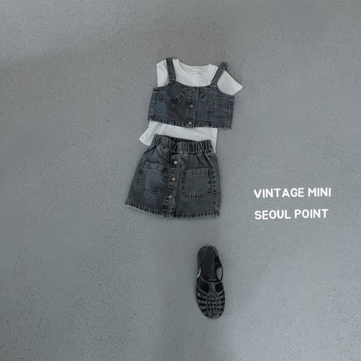 Minipoint - Korean Children Fashion - #Kfashion4kids - Plain Tee - 2