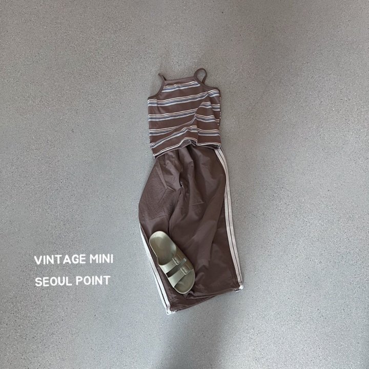 Minipoint - Korean Children Fashion - #childofig - Tape Long Pants - 2