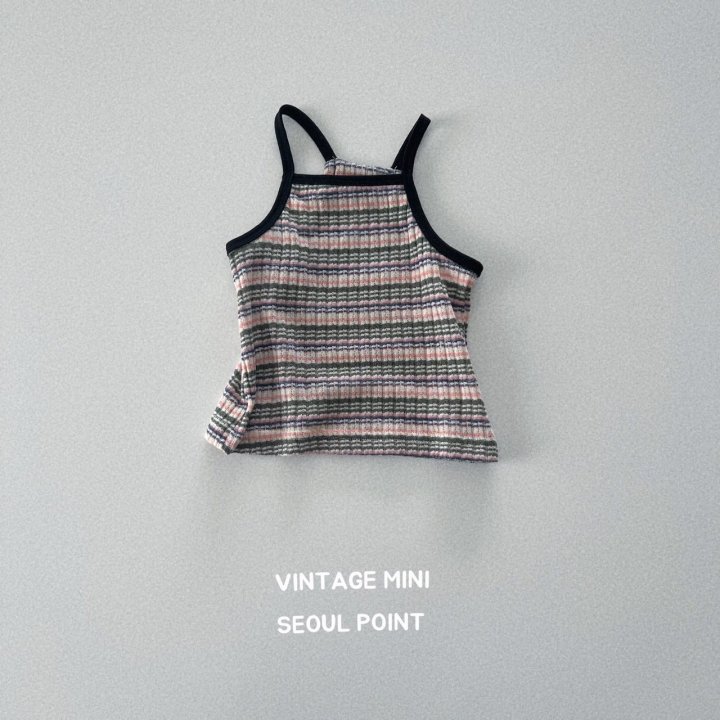 Minipoint - Korean Children Fashion - #childofig - Knit Stripe Sleeveless