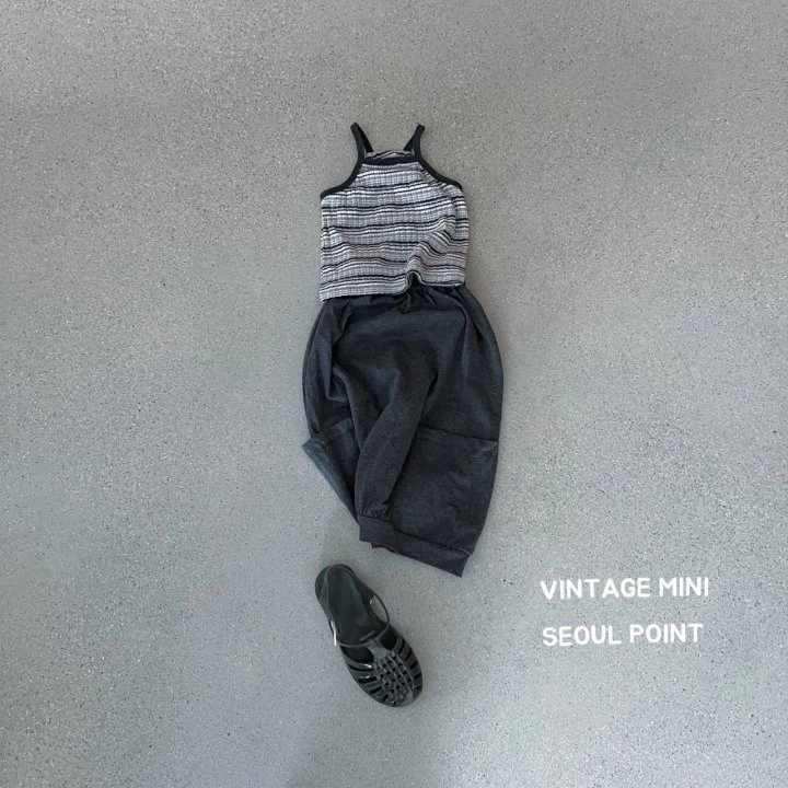 Minipoint - Korean Children Fashion - #childofig - Knit Stripe Sleeveless - 2