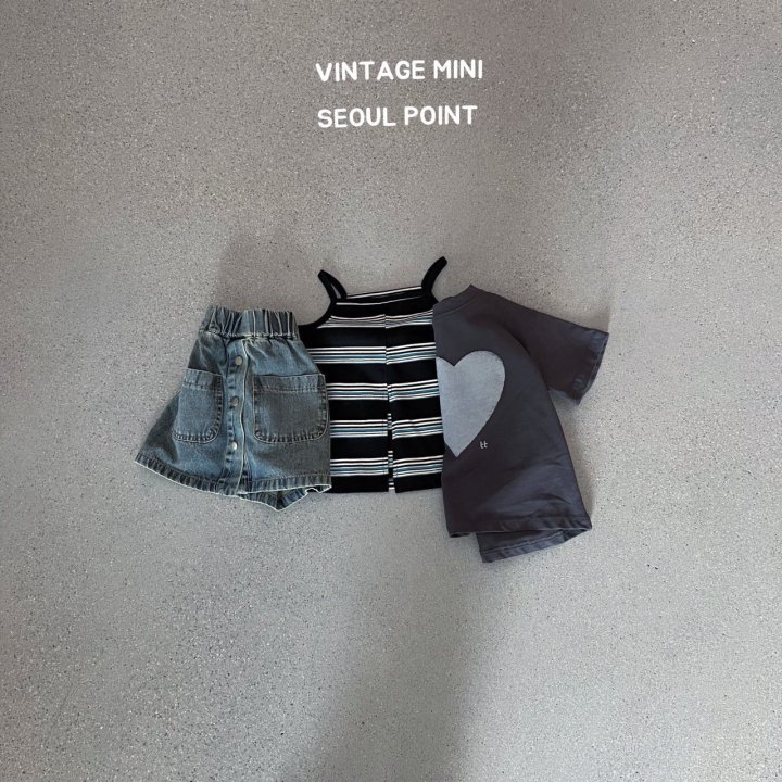 Minipoint - Korean Children Fashion - #childrensboutique - Denim Set - 3