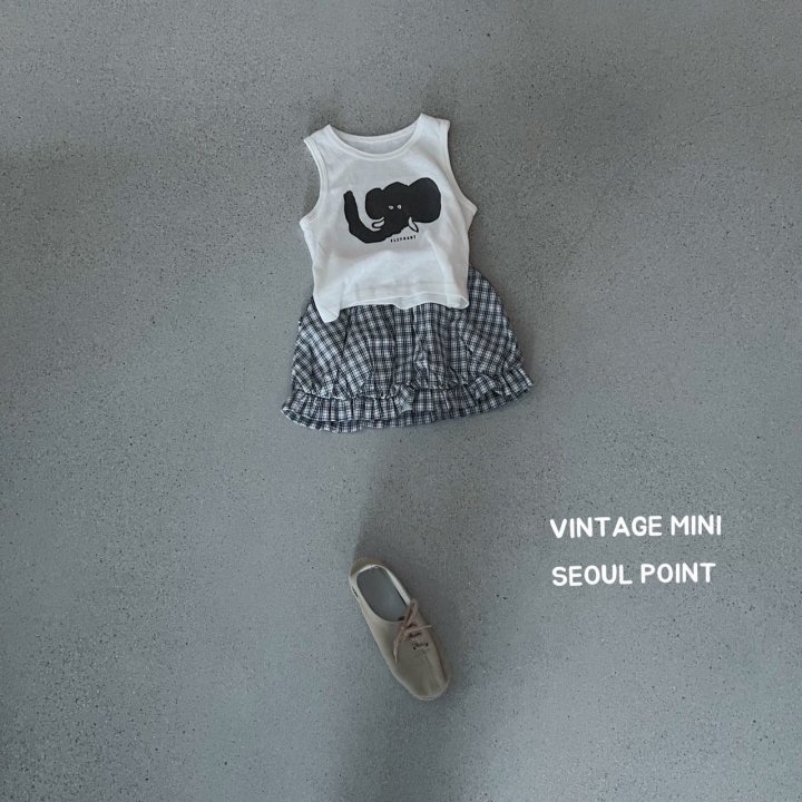 Minipoint - Korean Children Fashion - #designkidswear - Elephant Sleeveless - 3