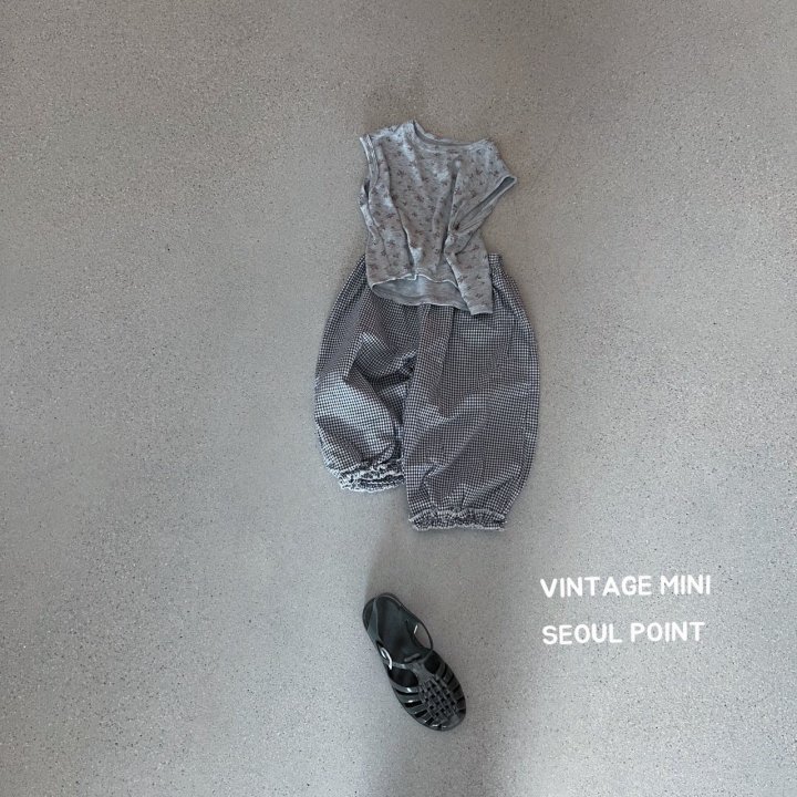 Minipoint - Korean Children Fashion - #discoveringself - Frill Pants Series (Small Check) - 3