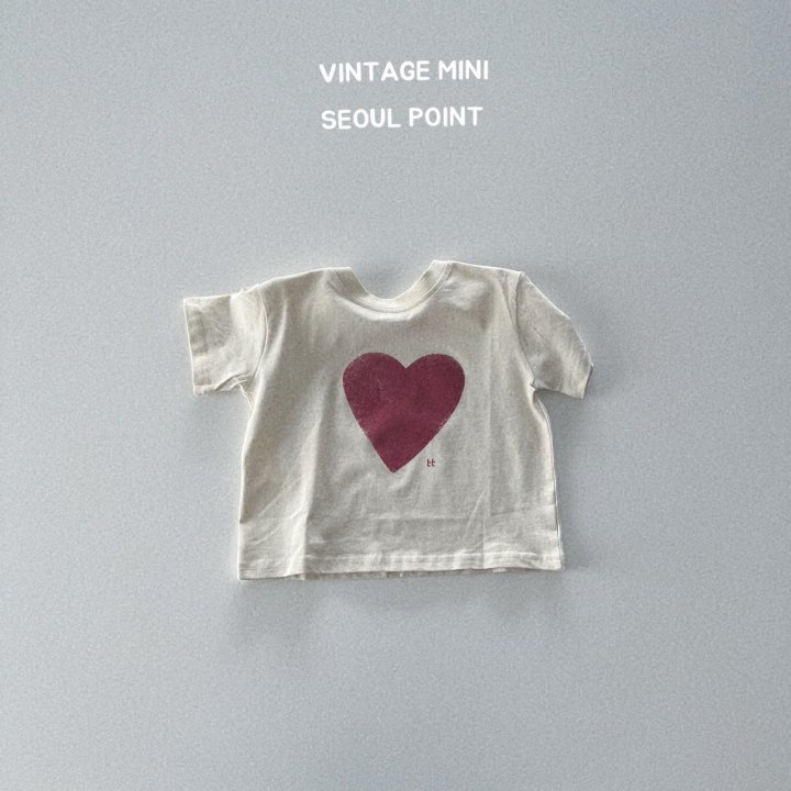 Minipoint - Korean Children Fashion - #discoveringself - Heart Touch Tee