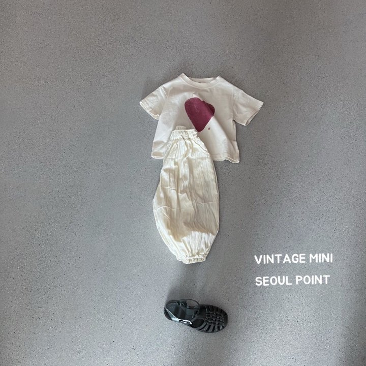 Minipoint - Korean Children Fashion - #fashionkids - Heart Touch Tee - 2