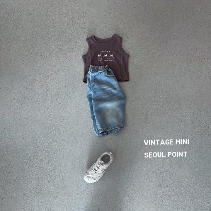 Minipoint - Korean Children Fashion - #kidsshorts - Trip Dog Sleeveless - 2