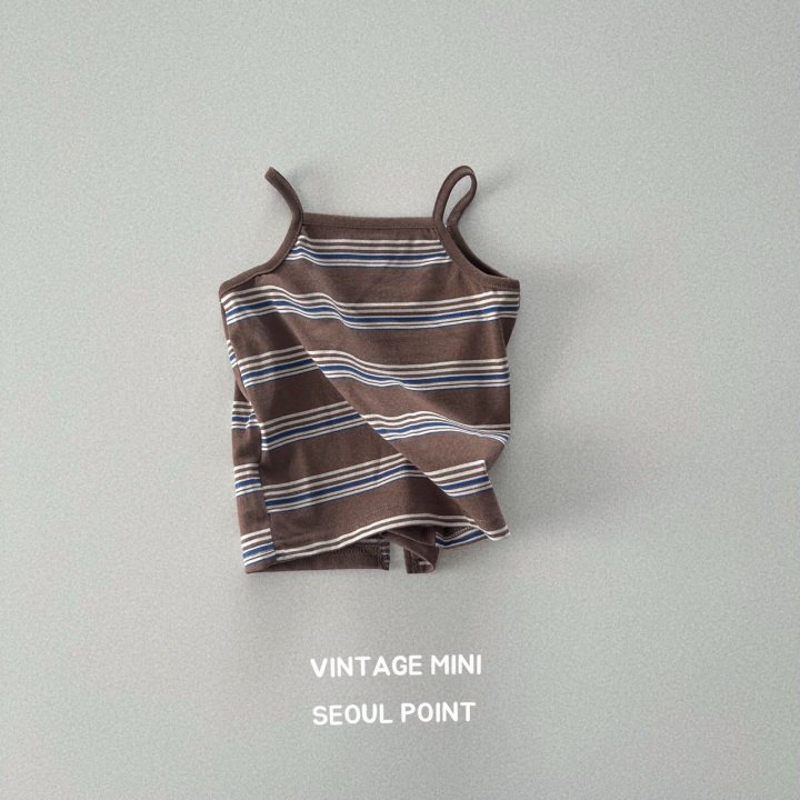 Minipoint - Korean Children Fashion - #kidsstore - Striped Strap Sleeveless