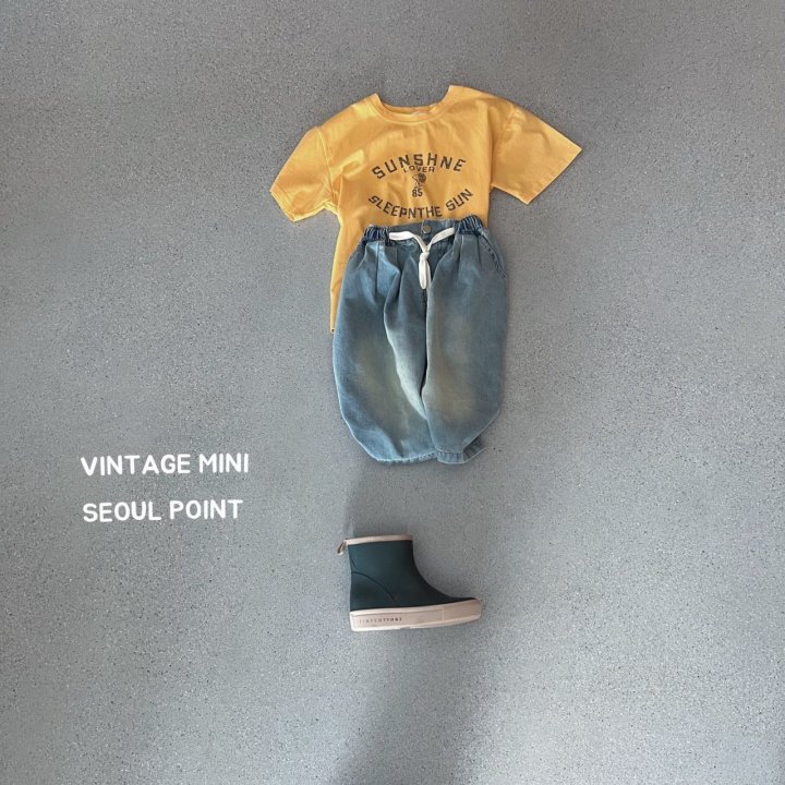 Minipoint - Korean Children Fashion - #kidzfashiontrend - Yellow Tee - 2