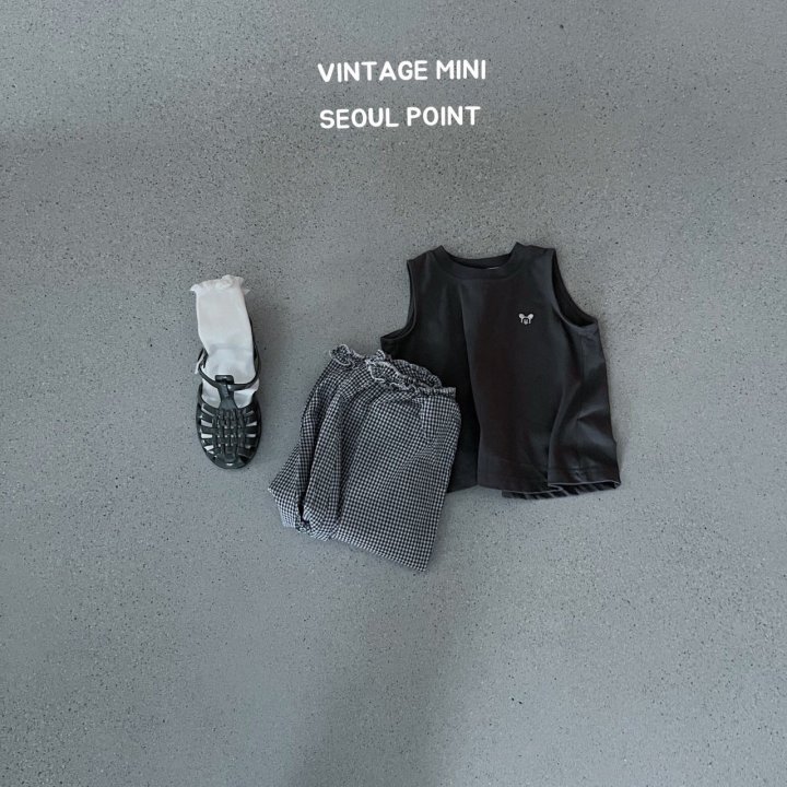 Minipoint - Korean Children Fashion - #kidsstore - Face Sleeveless - 4
