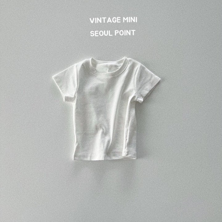 Minipoint - Korean Children Fashion - #kidzfashiontrend - Plain Tee