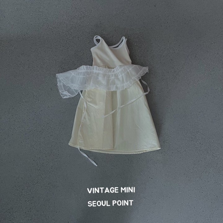 Minipoint - Korean Children Fashion - #littlefashionista - Chiffon Apron - 2