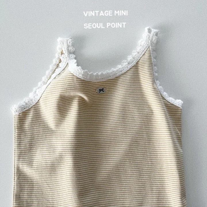 Minipoint - Korean Children Fashion - #littlefashionista - Lace Knots Sleeveless