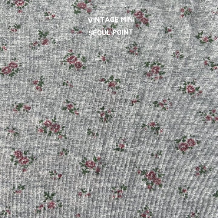 Minipoint - Korean Children Fashion - #littlefashionista - Floral Sleeveless Top