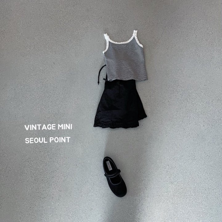 Minipoint - Korean Children Fashion - #magicofchildhood - Lace Knots Sleeveless - 2