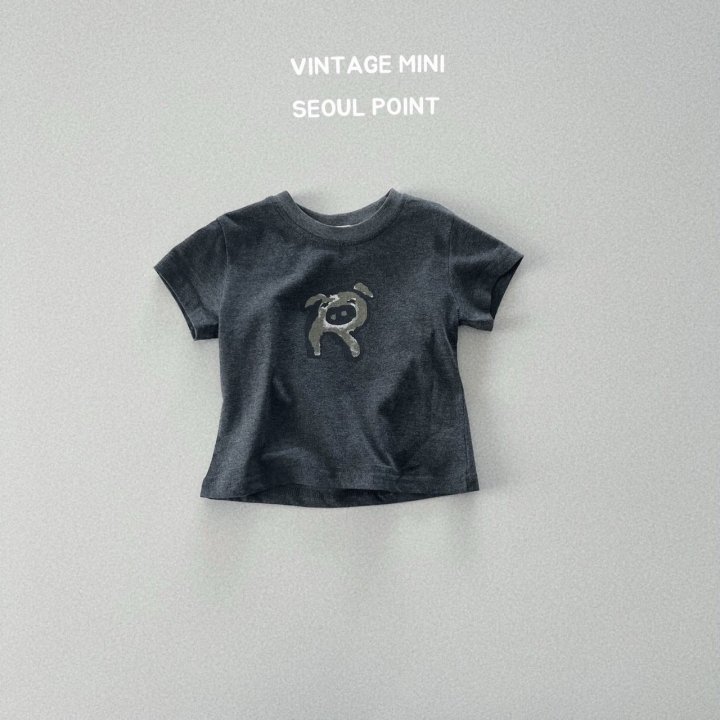 Minipoint - Korean Children Fashion - #magicofchildhood - Pig Print Tee