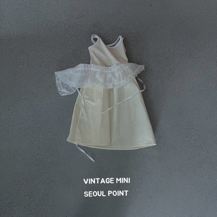 Minipoint - Korean Children Fashion - #minifashionista - Double Strap Shoulder One-piece - 2