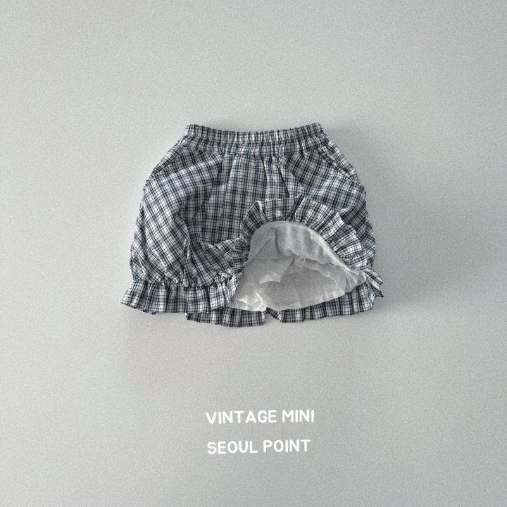 Minipoint - Korean Children Fashion - #minifashionista - Check Frill Skirt