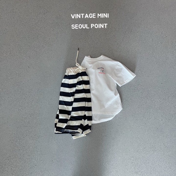 Minipoint - Korean Children Fashion - #minifashionista - Striped Shorts - 2