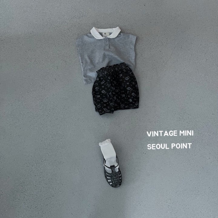 Minipoint - Korean Children Fashion - #stylishchildhood - Floral Denim Shorts - 2