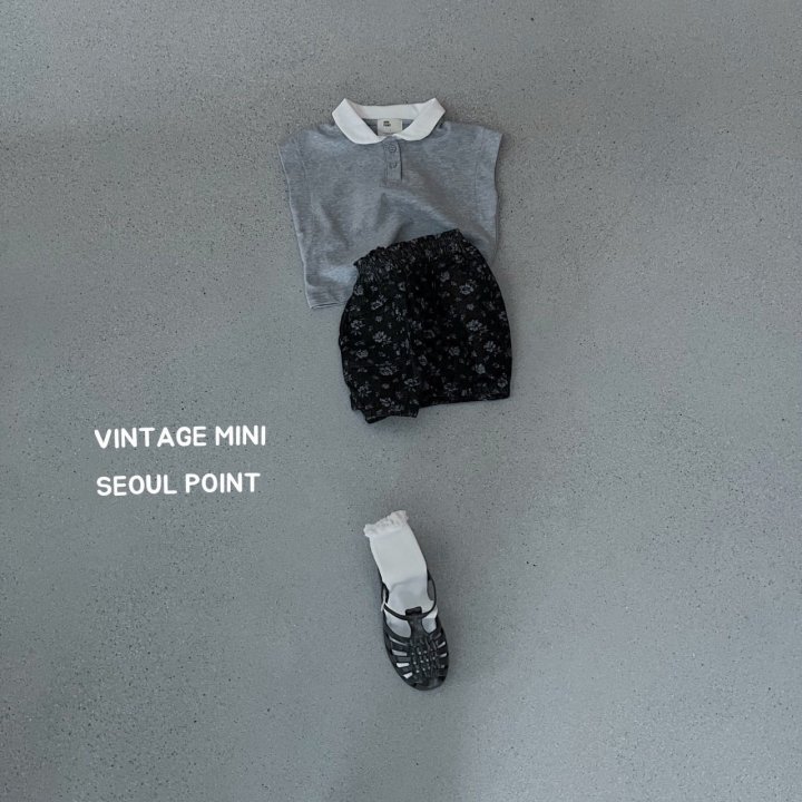 Minipoint - Korean Children Fashion - #toddlerclothing - Round Collar Tee - 2