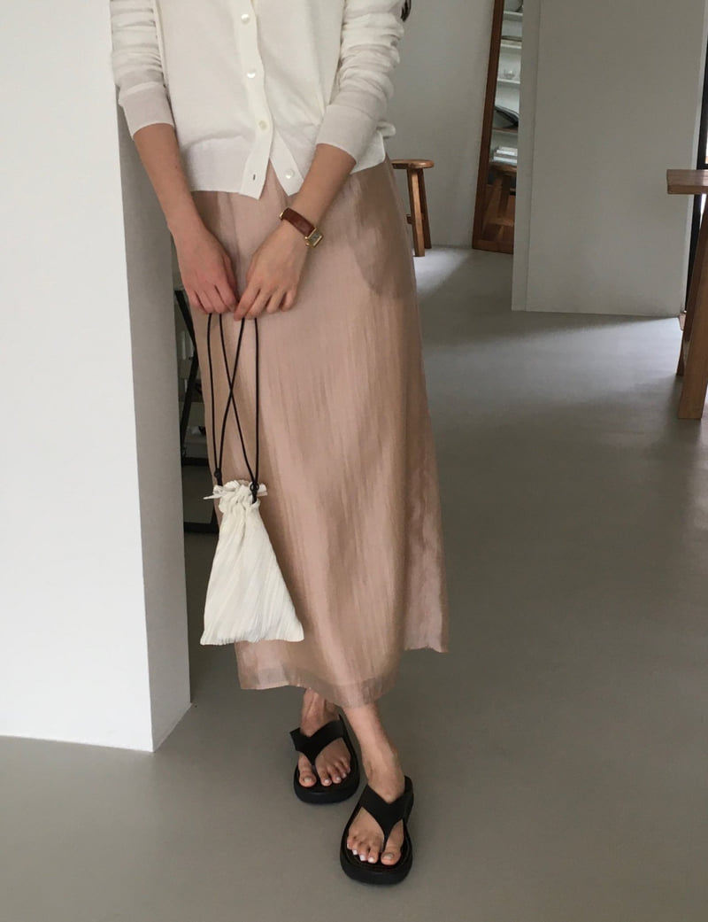 Moani - Korean Women Fashion - #momslook - Shine Layered Banded Skirt - 11