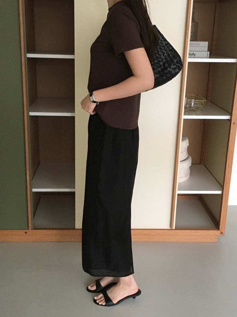 Moani - Korean Women Fashion - #momslook - Shine Layered Banded Skirt - 3