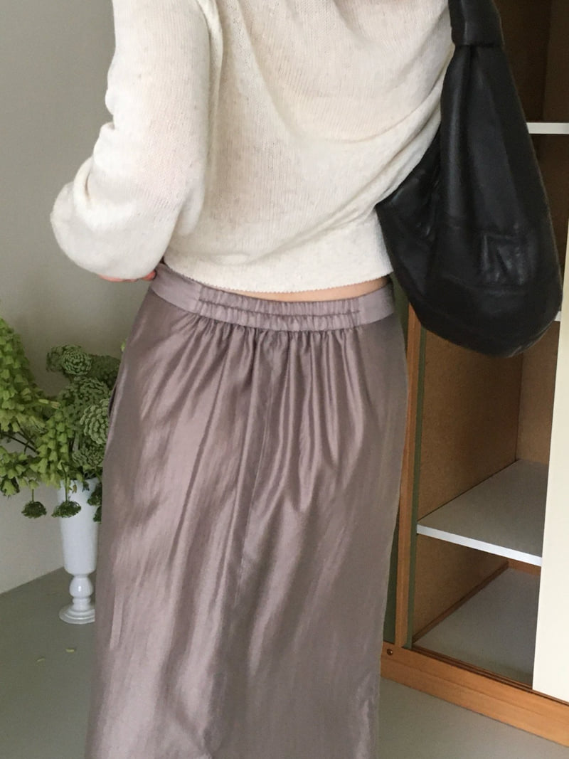 Moani - Korean Women Fashion - #momslook - Shine Layered Banded Skirt - 9