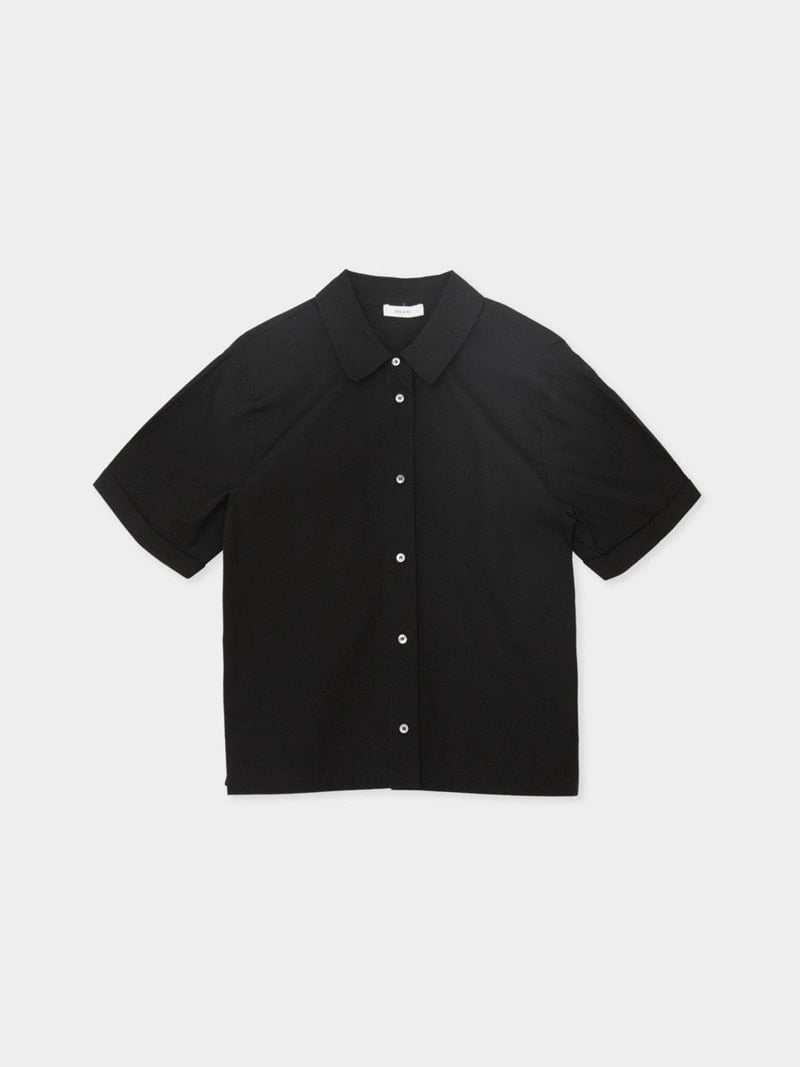 Moani - Korean Women Fashion - #momslook - Back Pleats Roll-up Shirt - 3