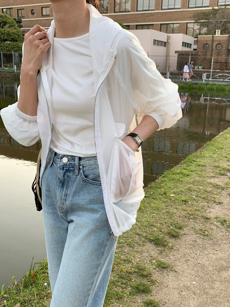 Moani - Korean Women Fashion - #momslook - Shirring Crop Hood Jumper - 9
