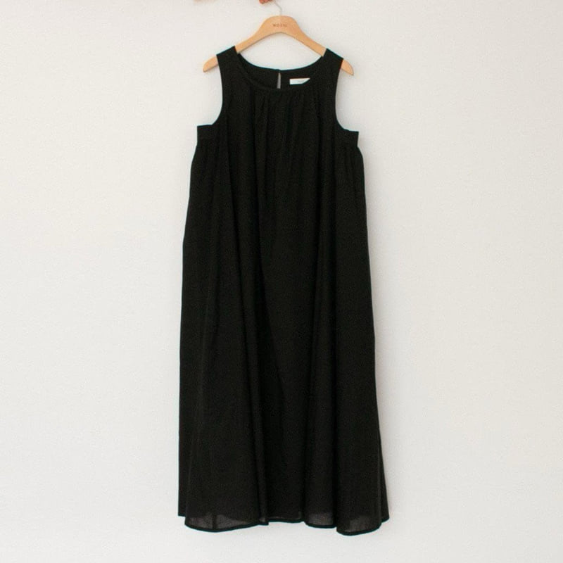 Moani - Korean Women Fashion - #womensfashion - Cotton Shirring Sleeveless One-piece - 4