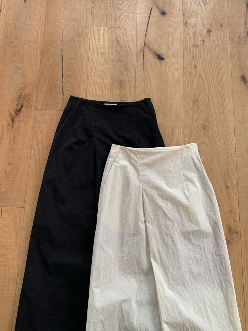 Moani - Korean Women Fashion - #momslook - Leaf Wrinkle Pintuck Skirt - 5