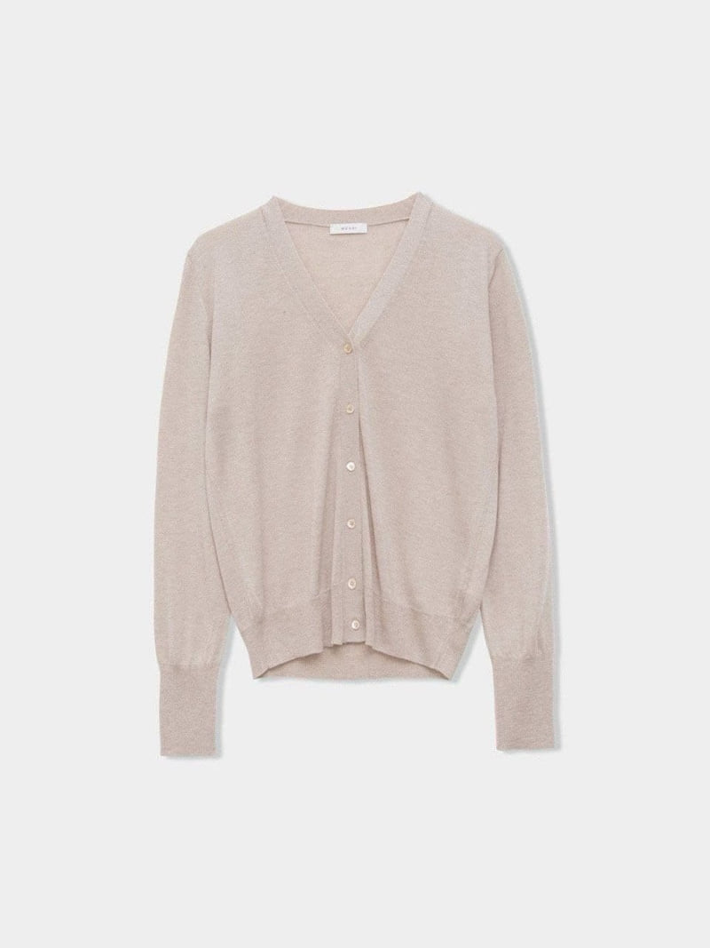 Moani - Korean Women Fashion - #momslook - Silk Wool V-neck Cardigan - 11