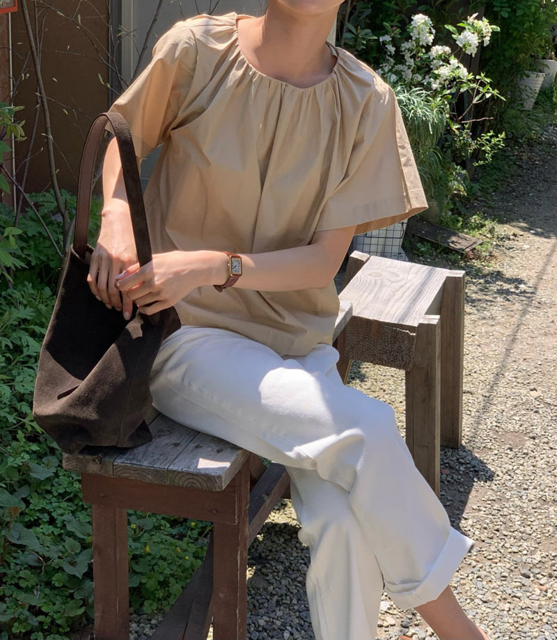 Moani - Korean Women Fashion - #momslook - Marville Shirring Blouse - 10