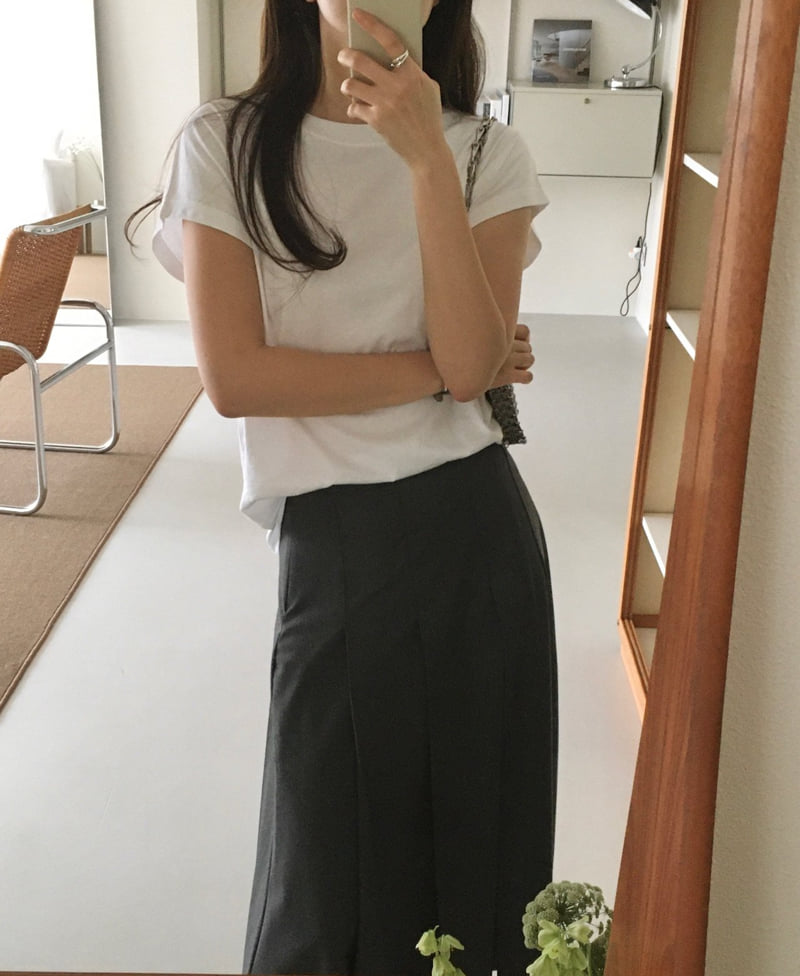 Moani - Korean Women Fashion - #momslook - Premium Silket Shoulder Top - 8