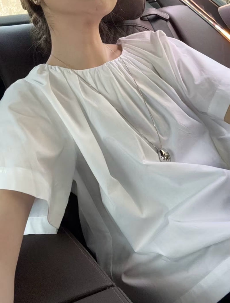 Moani - Korean Women Fashion - #pursuepretty - Marville Shirring Blouse - 2