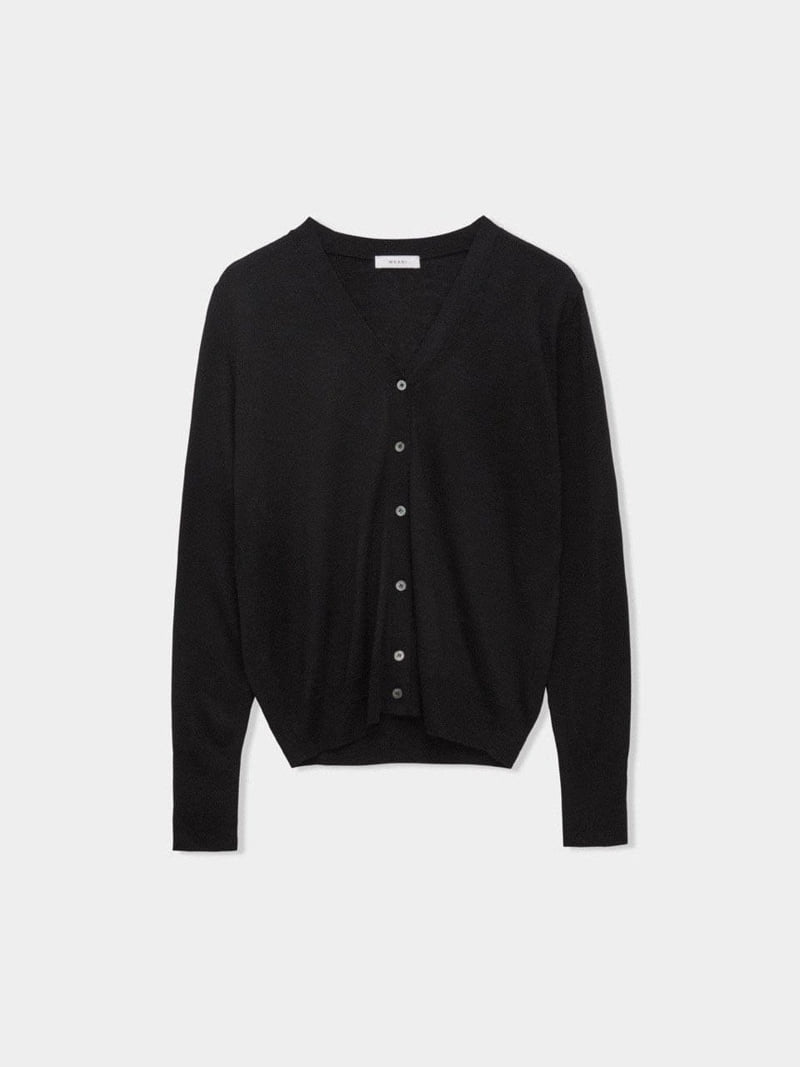 Moani - Korean Women Fashion - #restrostyle - Silk Wool V-neck Cardigan - 6