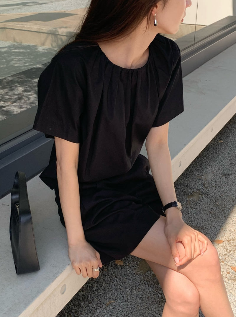 Moani - Korean Women Fashion - #restrostyle - Marville Shirring Blouse - 4