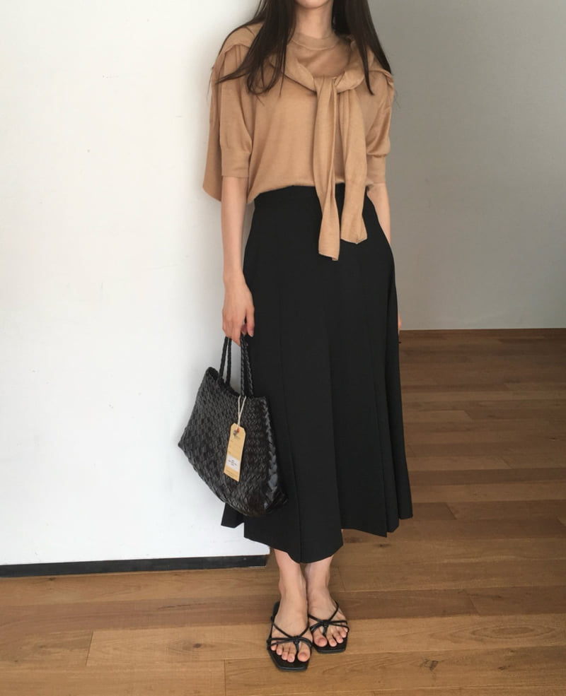 Moani - Korean Women Fashion - #romanticstyle - Summer Wool Pleats Skirt - 2