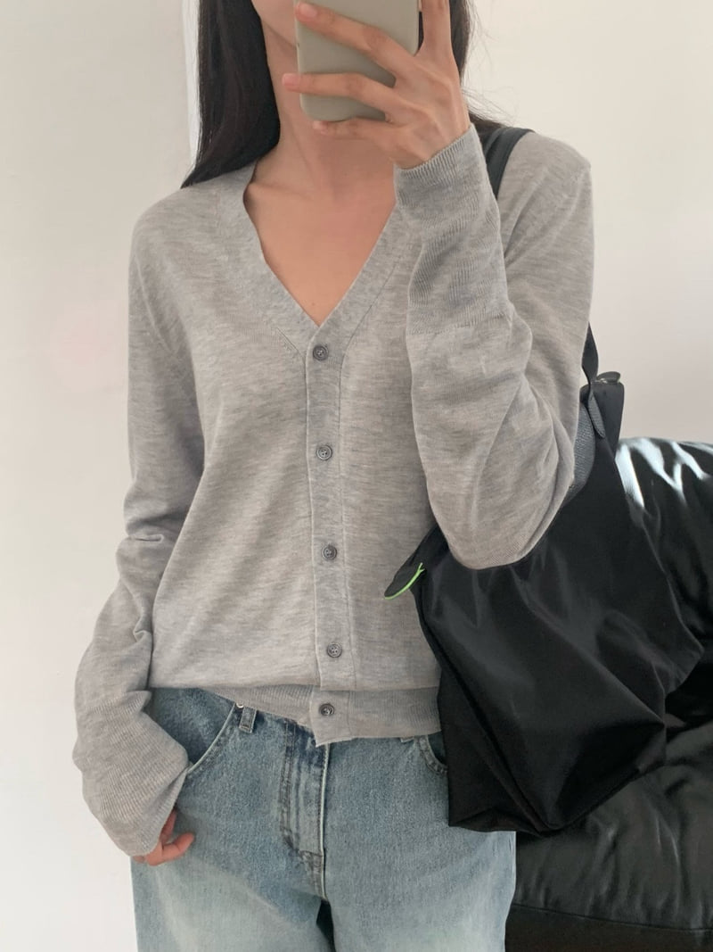 Moani - Korean Women Fashion - #shopsmall - Silk Wool V-neck Cardigan - 8