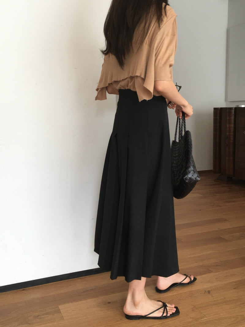 Moani - Korean Women Fashion - #shopsmall - Summer Wool Pleats Skirt - 3