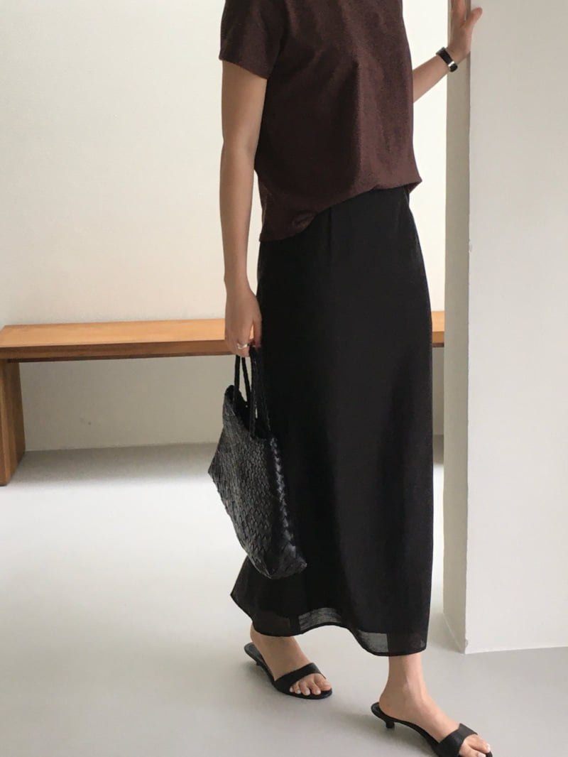 Moani - Korean Women Fashion - #thatsdarling - Shine Layered Banded Skirt