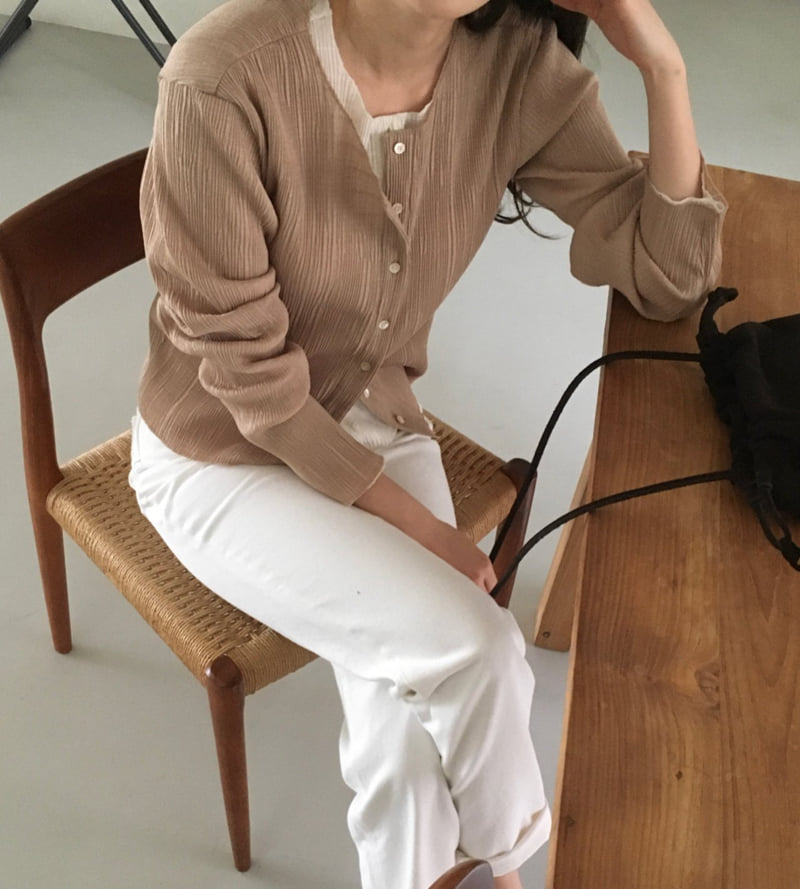 Pleats Cardigan by Moani for Women - view 3